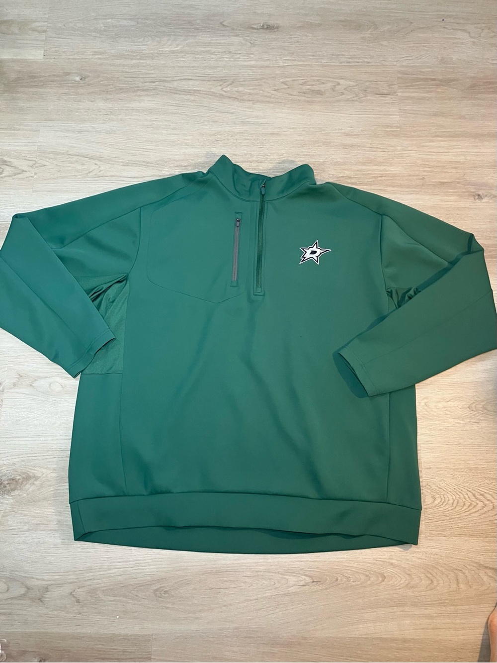 Dallas Stars Antigua Generation Quarter Zip Pullover Green Men's Size 4XL